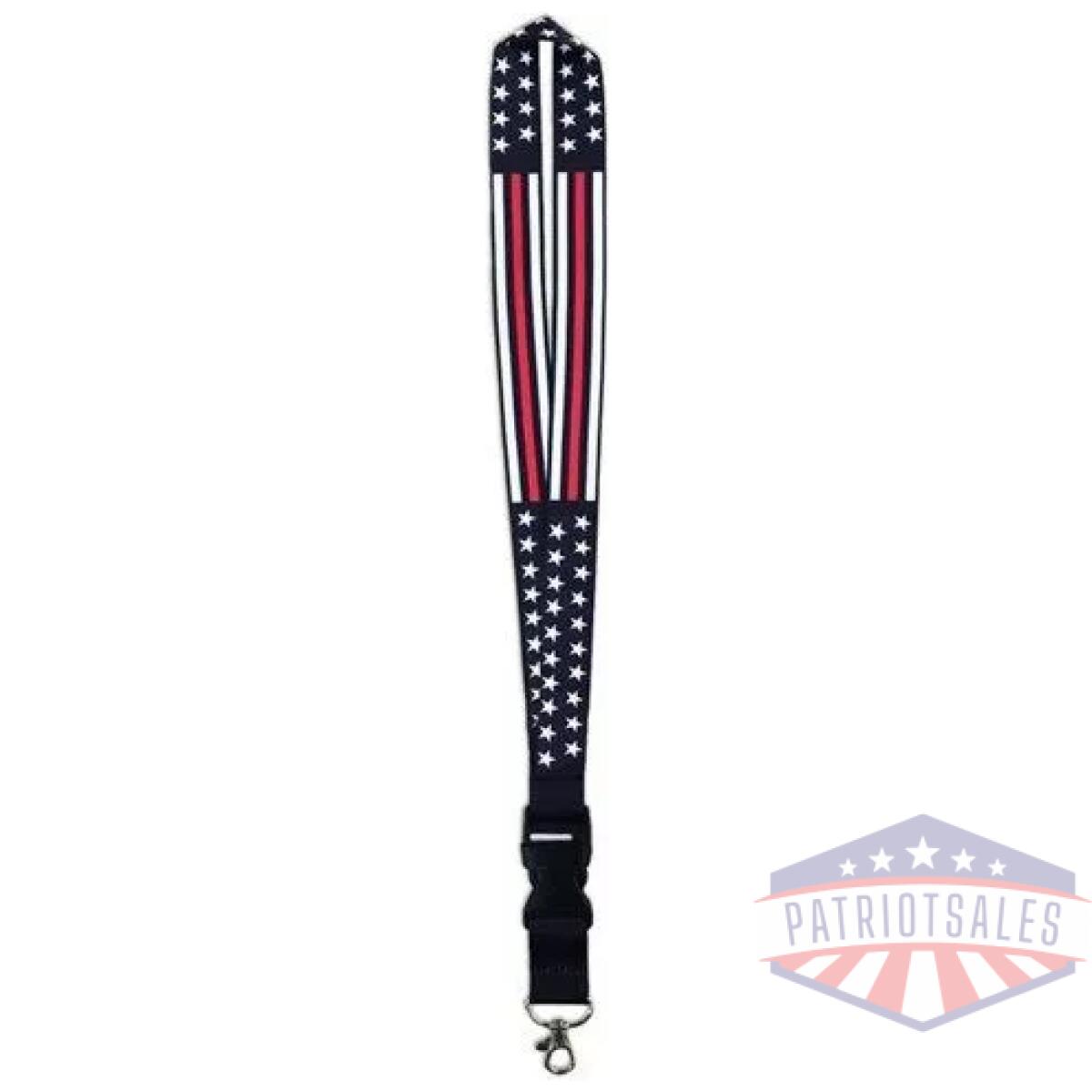 Tbl-trl-am-lan - thin red line lanyard - stars and stripes - tbl trl am lan