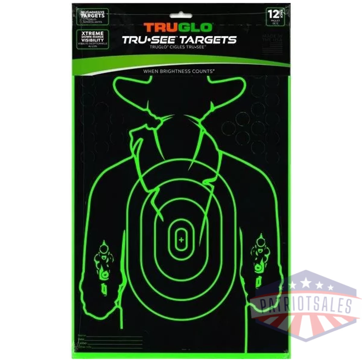 Tru-see gunslinger target 12x18 - 12 pack - image 1