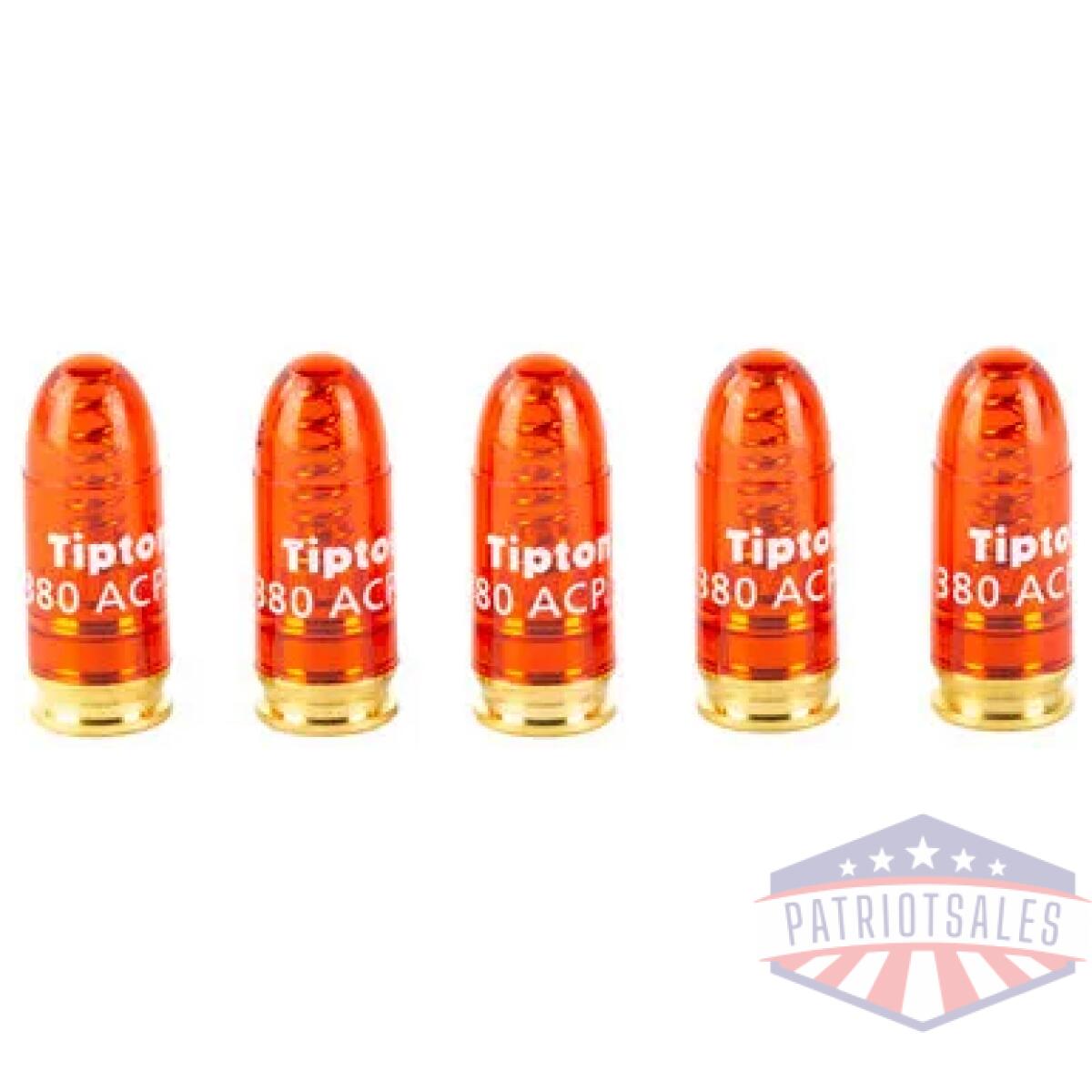 Tipton snap caps 380acp 5 pack - image 1