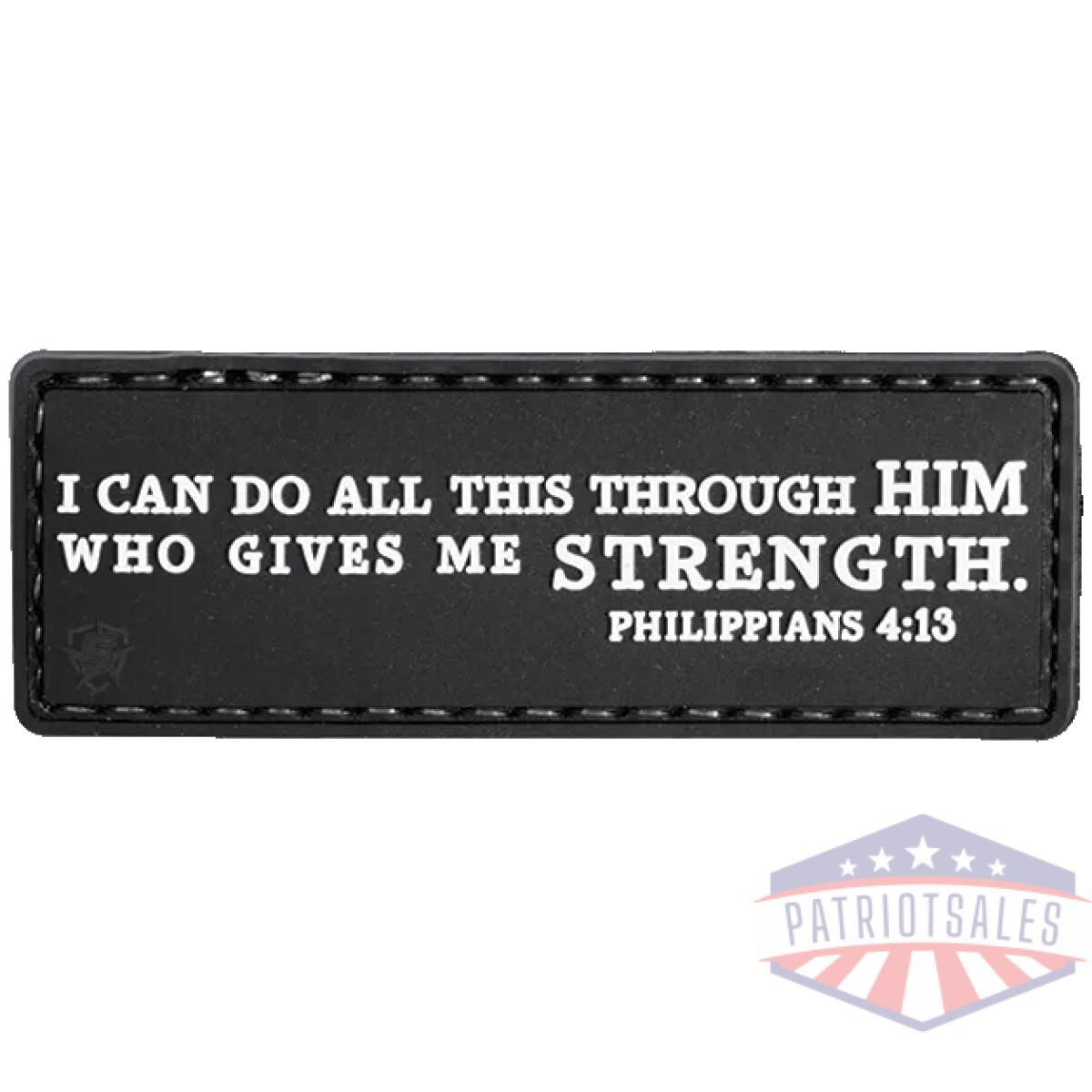 Tsp-6608000 - philippians 4:13 morale patch (6 pack) - tsp 6608000