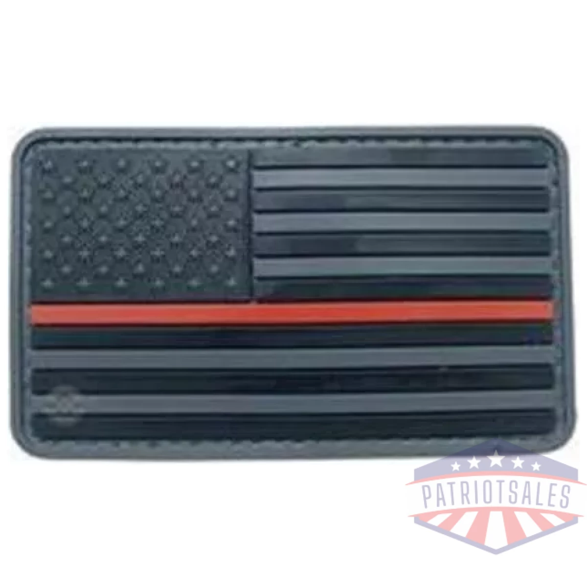 Tsp-6783000 - u. S. Flag black w/ red stripe morale patch (6 pack) - tsp 6783000