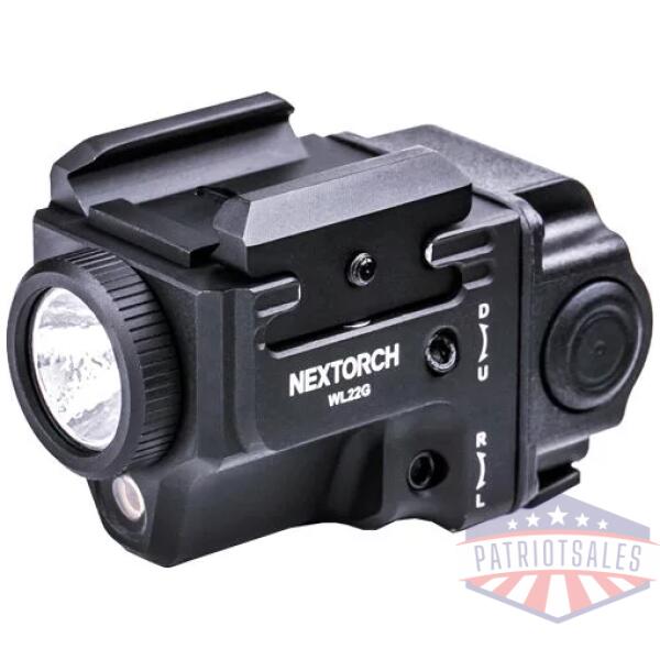 NEXTORCH WL22G COMPACT WEAPON - MOUNTED LIGHT/GRN LASER 650LU
