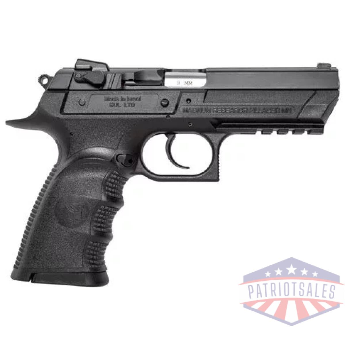 Gbe99153rl_right_1 - desert eagle baby iii 9mm - 15rd. Black polymer w/rail - gbe99153rl right 1