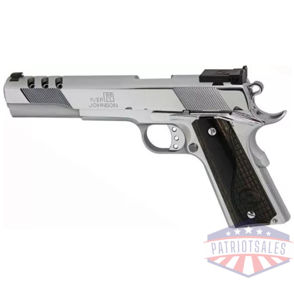 Gij35_left - iver johnson eagle xl ported - 45acp 6" adj polished chrome - gij35 left