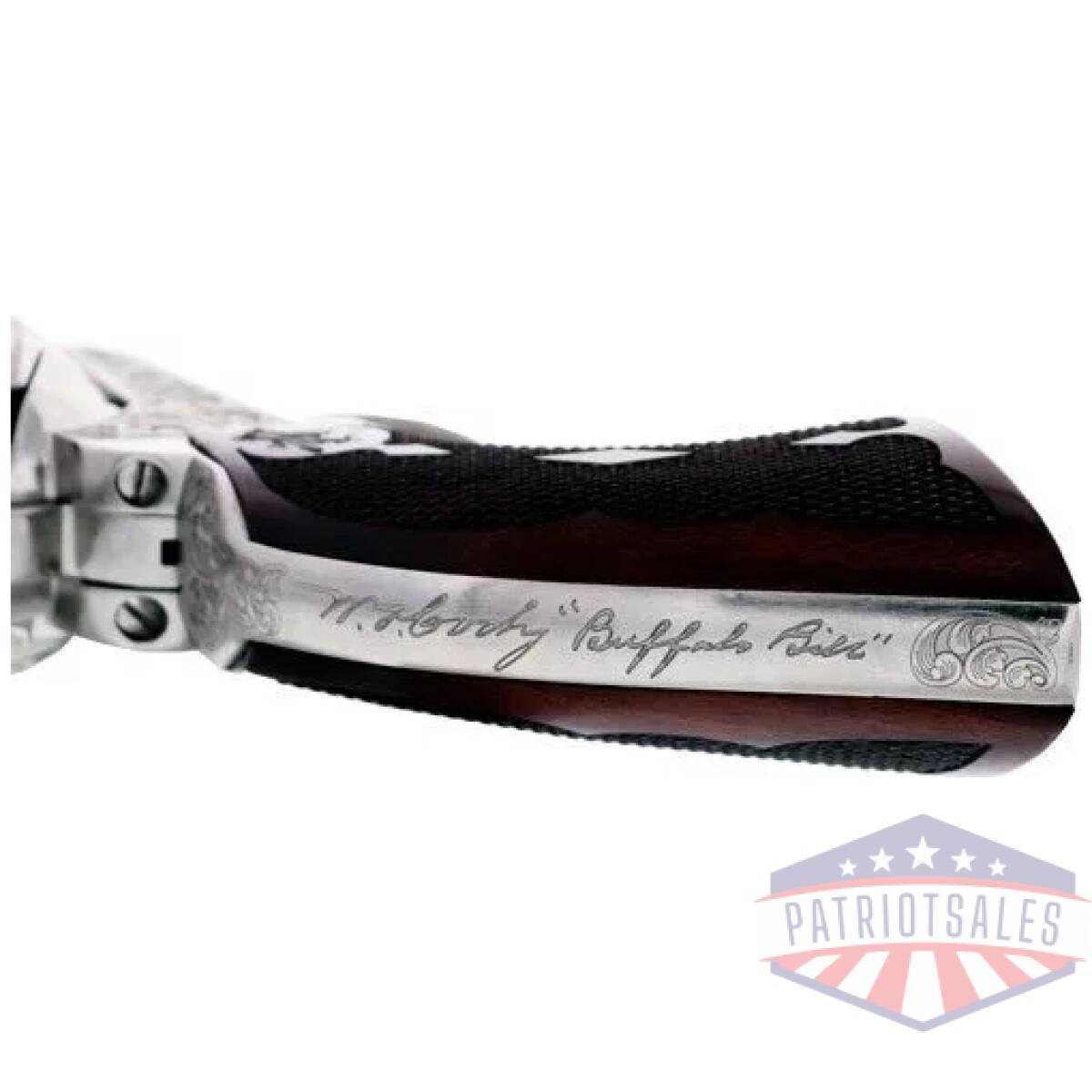 Cimarron buffalo bill cody - 45lc 5. 5" engraved nickel - image 3