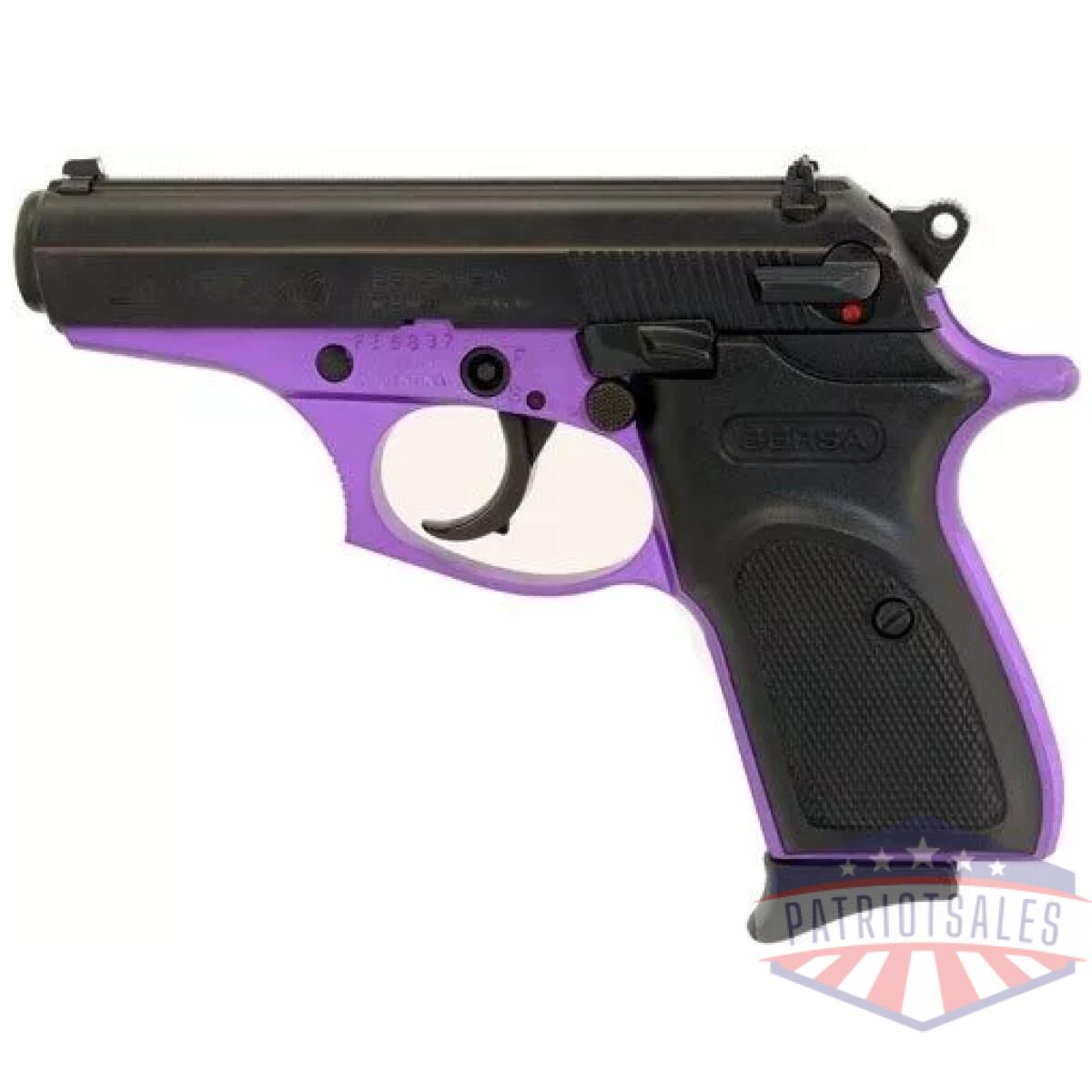Gt380prp8_left-1 - bersa thunder 380acp fs - 8 shot purple/matte synthetic - gt380prp8 left 1