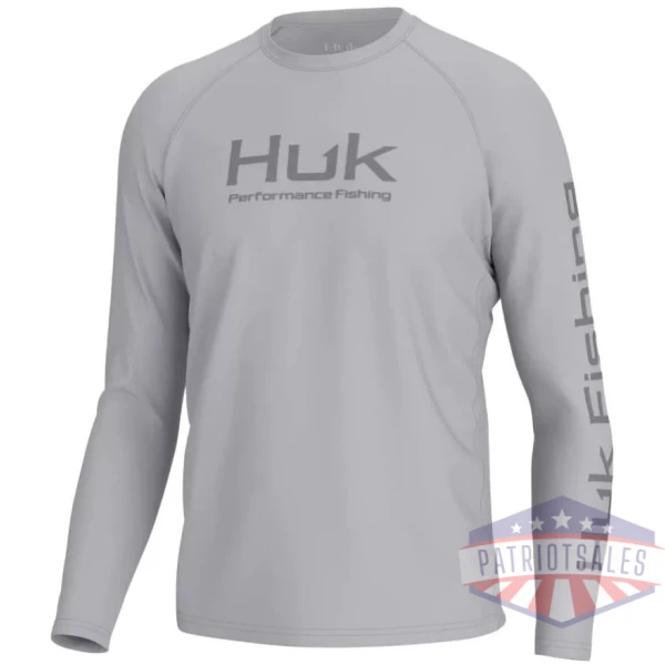 Huk Vented Pursuit Long Sleeve Shirt Harbor Mist M