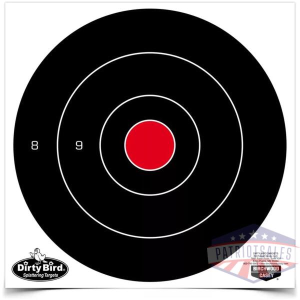Birchwood Casey Dirty Bird 8" Bull's-Eye Target 200/ct