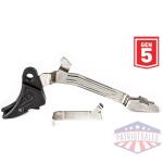 ZEV PRO Curved Face Glock Trigger Upgrade Bar Kit Gen5 Blk/Blk