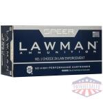 Speer Lawman Clean-Fire Handgun Ammunition .38 Spl 125gr TMJ 900 fps 50/ct