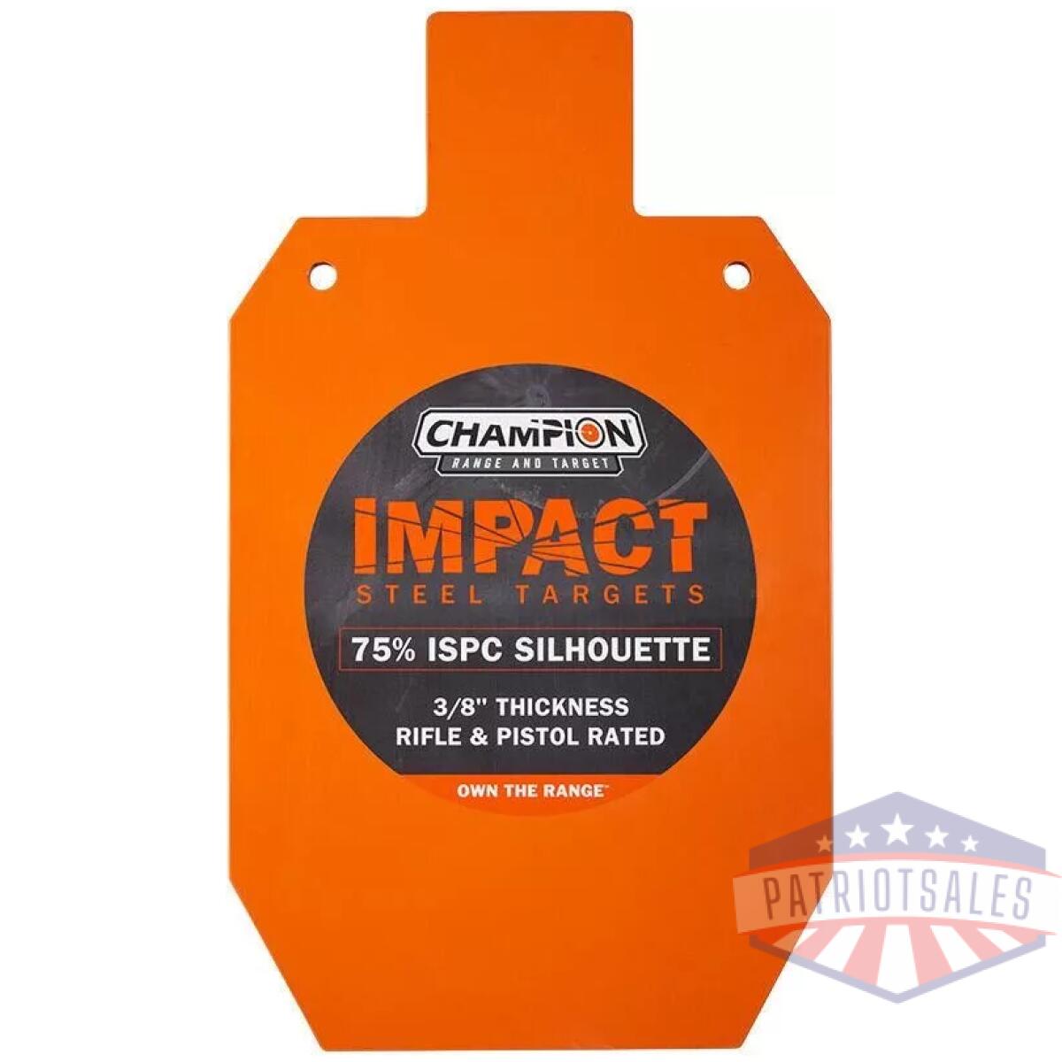 Https3a2f2fmedia. Chattanoogashooting. Com2fimages2fproduct2fcm44922c2fcm44922c-1 - champion impact steel silhouette target 75% ipsc rifle rated orange - https3a2f2fmedia. Chattanoogashooting. Com2fimages2fproduct2fcm44922c2fcm44922c 1