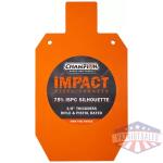 Champion Impact Steel Silhouette Target 75% IPSC Rifle Rated Orange