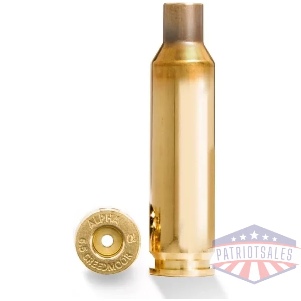 Alpha Munitions Ultra Premium Unprimed Brass Cartridge Cases 6.5 Creedmoor - Large Rifle Primer 100/Box