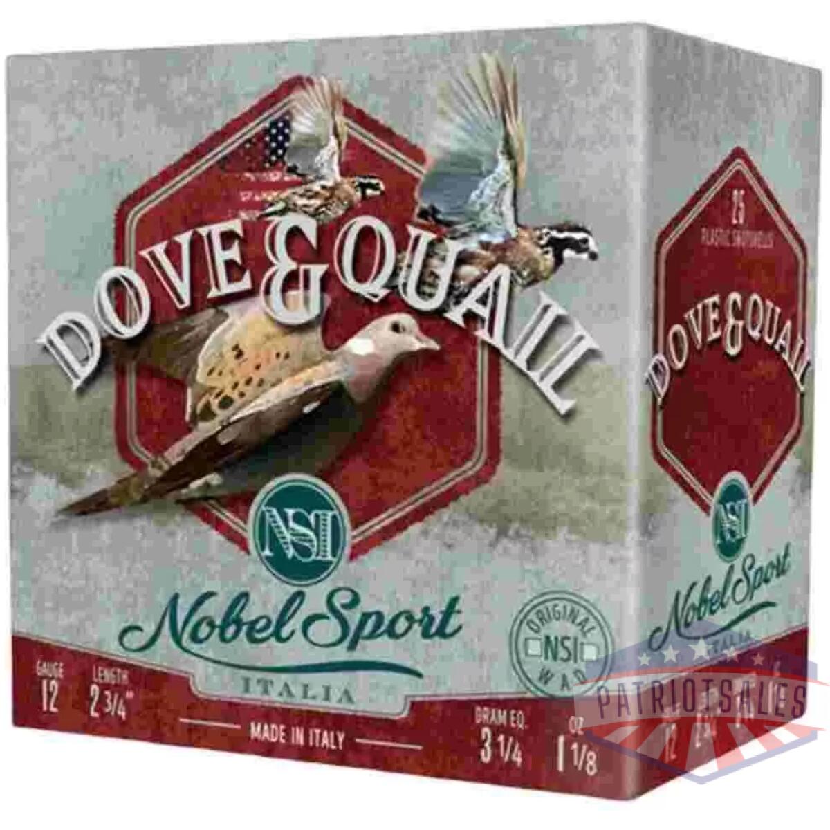 Https3a2f2fmedia. Chattanoogashooting. Com2fimages2fproduct2fepansf12752fepansf1275-1 - nobel sport dove & quail shotshells 12 ga 2-3/4" 1-1/8 oz 1255 fps #7. 5 25/ct - https3a2f2fmedia. Chattanoogashooting. Com2fimages2fproduct2fepansf12752fepansf1275 1
