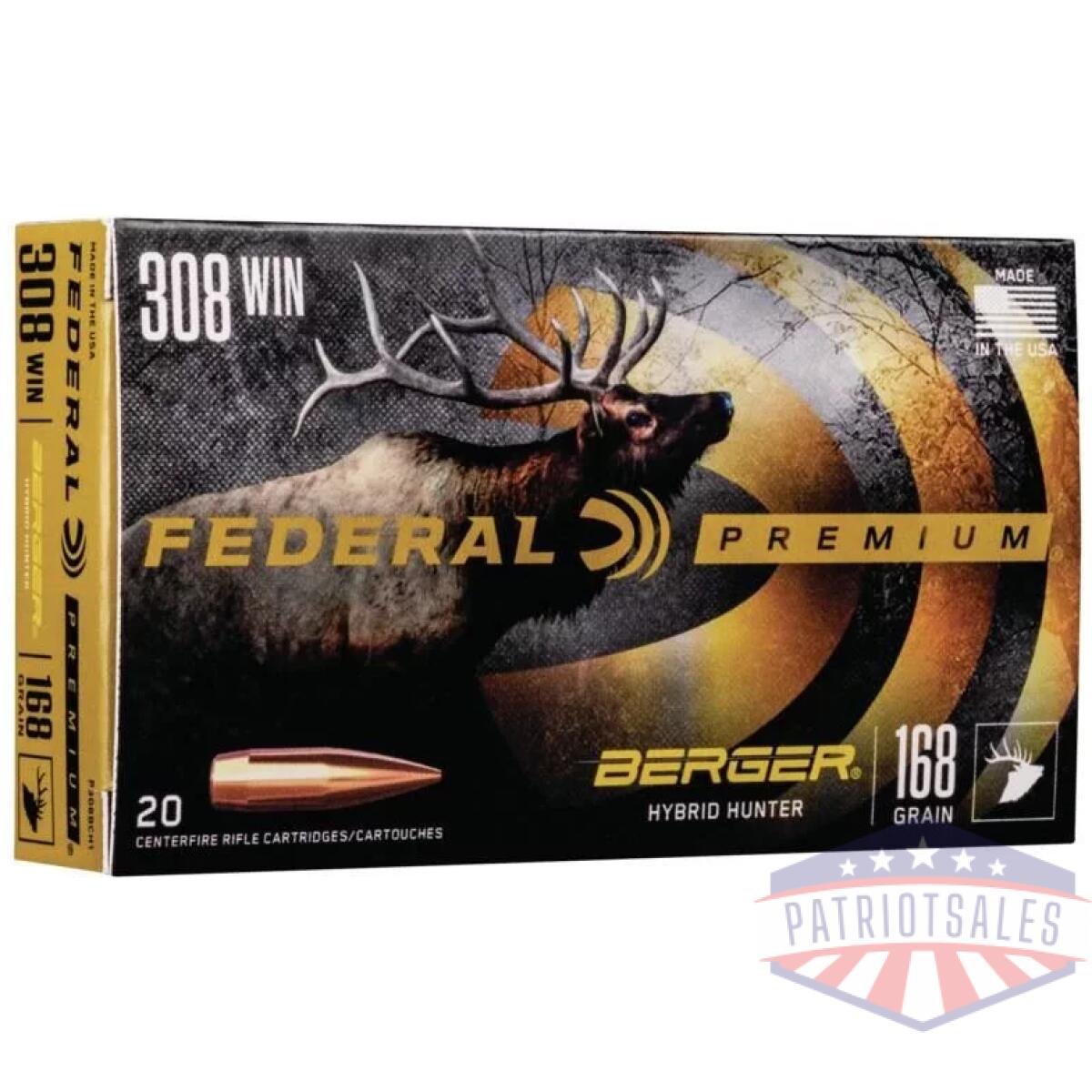 Https3a2f2fmedia. Chattanoogashooting. Com2fimages2fproduct2ffap308bch12ffap308bch1 - federal classic hunter berger hybrid rifle ammunition. 308 win 168 gr bthp 2800 fps 20/ct - https3a2f2fmedia. Chattanoogashooting. Com2fimages2fproduct2ffap308bch12ffap308bch1