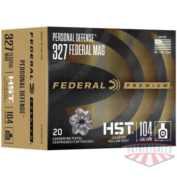 Federal Personal Defense HST Handgun Ammunition .327 Federal 104 gr JHP 20/ct