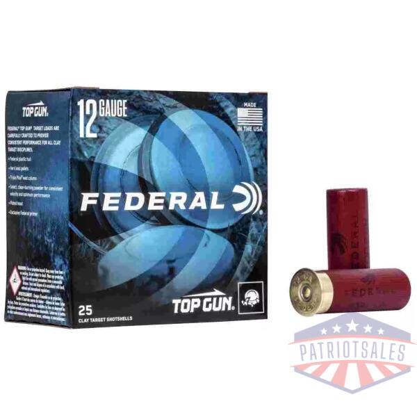 Federal Top Gun Shotshells 12 ga 2-3/4" 1 oz #7.5 25/ct