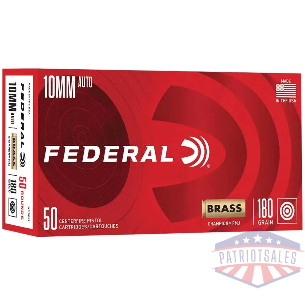 Https3a2f2fmedia. Chattanoogashooting. Com2fimages2fproduct2ffawm52212ffawm5221-1 - federal champion handgun ammunition 10mm auto 180gr fmj 1200 fps 50/ct - https3a2f2fmedia. Chattanoogashooting. Com2fimages2fproduct2ffawm52212ffawm5221 1