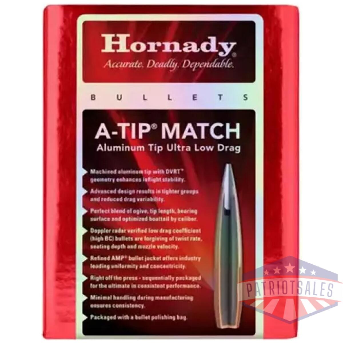 Https3a2f2fmedia. Chattanoogashooting. Com2fimages2fproduct2fho263822fho26382-2-1 - hornady a-tip match rifle bullets sequential 6. 5mm. 264" 153 gr (1-8") 500/ct - https3a2f2fmedia. Chattanoogashooting. Com2fimages2fproduct2fho263822fho26382 2 1