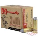 Hornady Cowboy Handgun Ammunition .44-40 Win 205 gr RNFP 725 fps 20/ct