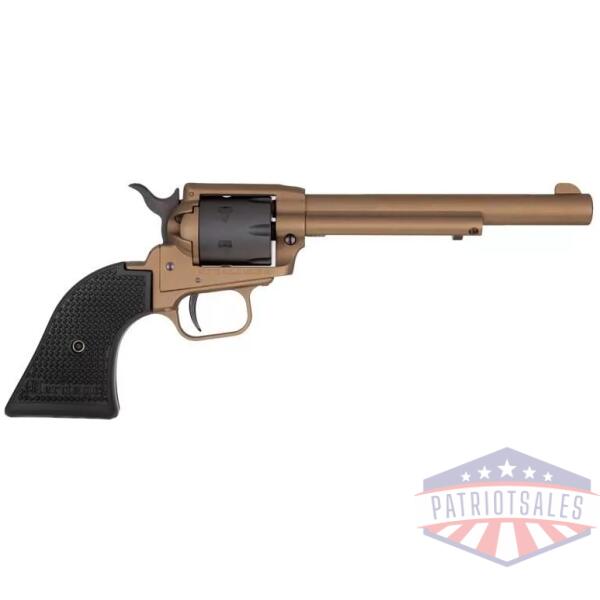 Heritage Rough Rider Burnt Bronze Cerakote Handgun .22 LR 6rd Capacity 6.5" Barrel Polymer Black