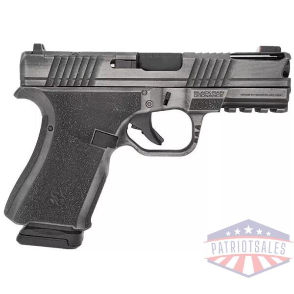 Black Rain Ordnance Frontline+ Handgun 9mm Luger 15rd Magazine 3.75" Barrel Gun Metal Grey Battleworn