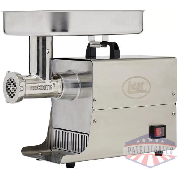 LEM Products #5 Big Bite Stainless Steel Electric Grinder