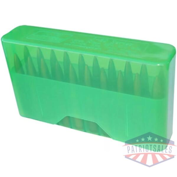MTM J-20 Slip Top Ammo Box .17/.223/.222 Magnum Clear Green