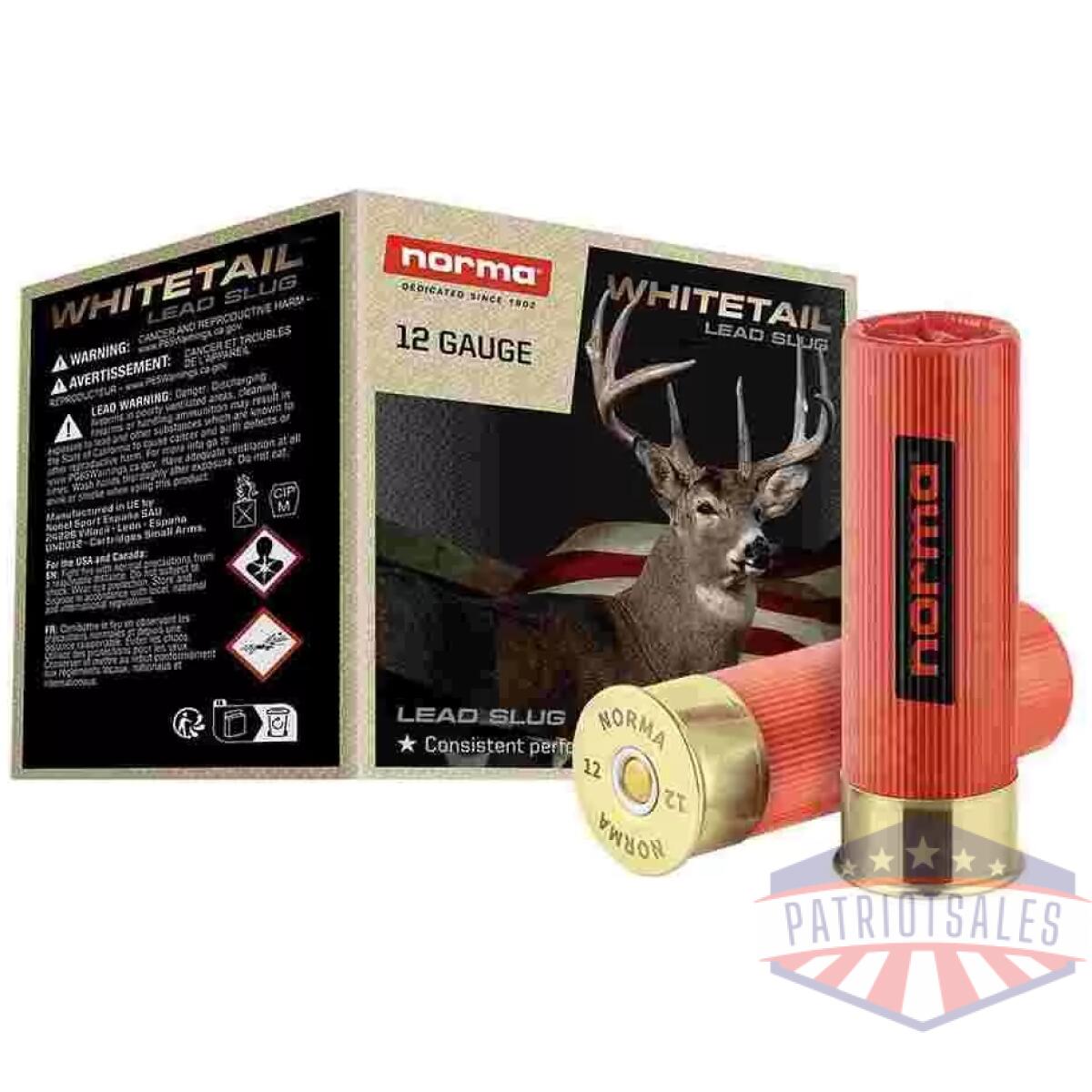 Https3a2f2fmedia. Chattanoogashooting. Com2fimages2fproduct2fnh11980434102fnh11980434101 - norma whitetail shotshells 12ga 2-3/4" 1oz 1600 fps slug 25/ct - https3a2f2fmedia. Chattanoogashooting. Com2fimages2fproduct2fnh11980434102fnh11980434101