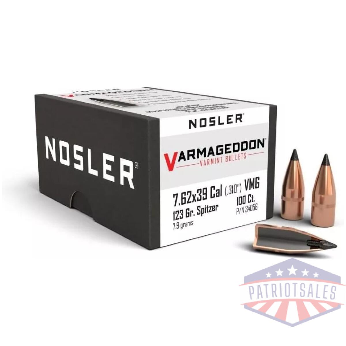 Https3a2f2fmedia. Chattanoogashooting. Com2fimages2fproduct2fno340562fno34056-1 - nosler varmageddon rifle bullets 7. 62x39. 310" 123 gr fb-tipped 100/ct - https3a2f2fmedia. Chattanoogashooting. Com2fimages2fproduct2fno340562fno34056 1