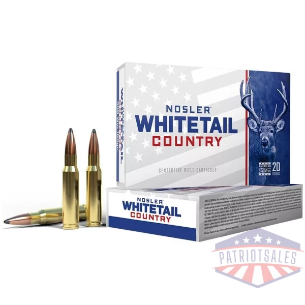 Nosler Whitetail Country Rifle Ammunition .243 Win 100gr SP 20/ct