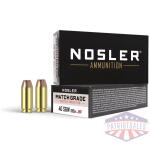Nosler Match Grade Handgun Ammo .40 S&W 180 gr JHP 985 fps 50/box