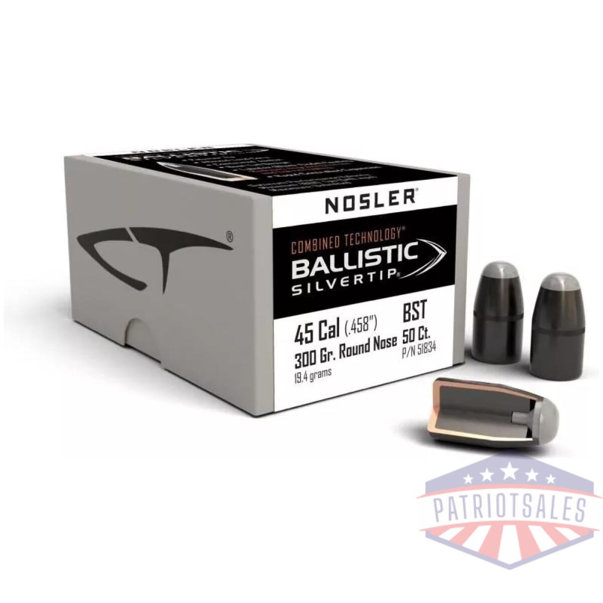 Https3a2f2fmedia. Chattanoogashooting. Com2fimages2fproduct2fno518342fno51834-1 - nosler ballistic silvertip hunting bullets. 45/70 gov. 458" 300 gr rn-sbt-bstip 50/ct - https3a2f2fmedia. Chattanoogashooting. Com2fimages2fproduct2fno518342fno51834 1