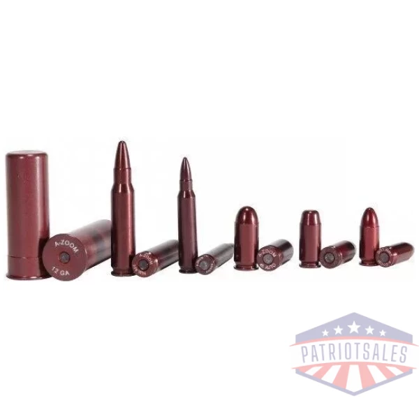 A-Zoom Metal Snap Caps Variety Pack Military/LE 2 each 9mm .40 .45 .223 .308 12GA