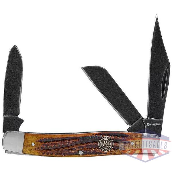 Remington Back Woods Stockman Folder Knife Blade Brown