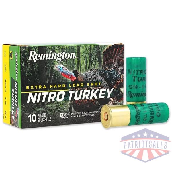 Remington Nitro Turkey Loads 12 ga 3 in 1-7/8 oz #4 1210 fps 10/ct
