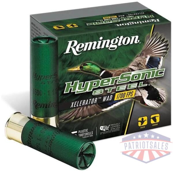 Remington HyperSonic Steel Shotshells 12 ga 3 in 1-1/4 oz #BB 1700 fps 25/ct
