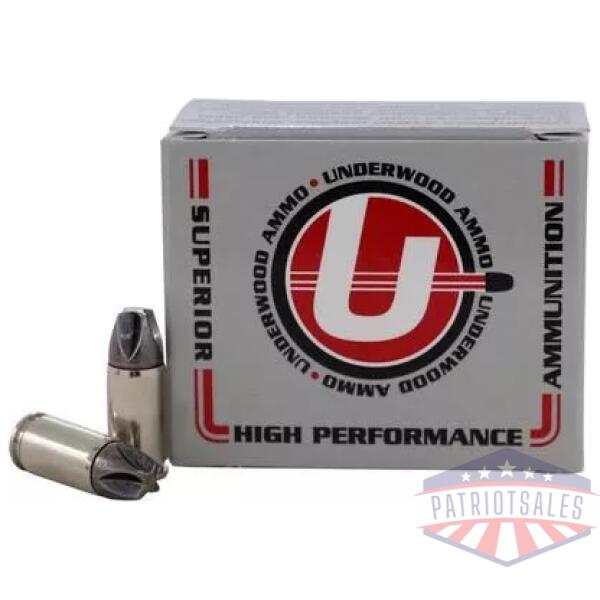 Underwood Hunting & Self Defense Handgun Ammunition 9mm Luger(+P) 90gr 1475 fps 20/ct