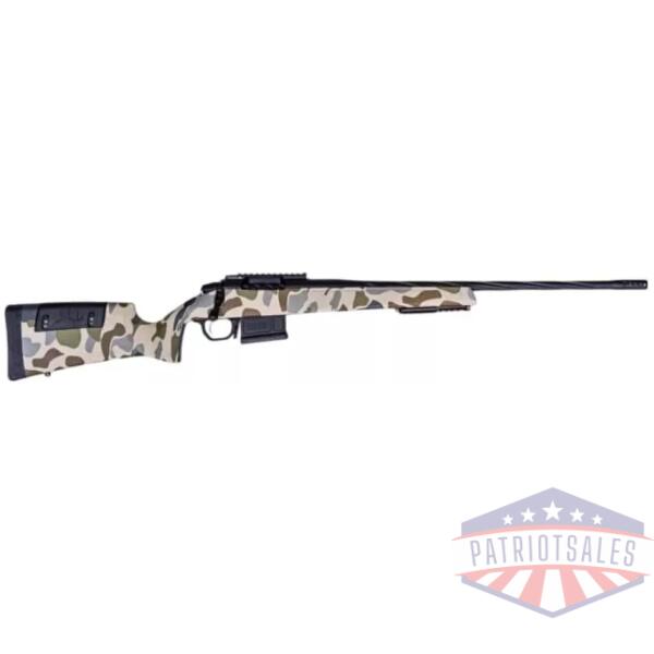 Weatherby Model 307 HUSH Rifle 7mm PRC 5rd Magazine(1) 22'' Threaded Barrel Camo Synthetic Stock