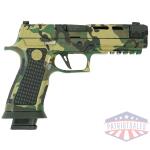 Sig Sauer P320 Spectre Comp Handgun 9mm Luger 21rd Magazines (2) 4.6" Barrel Woodland Camo SC81