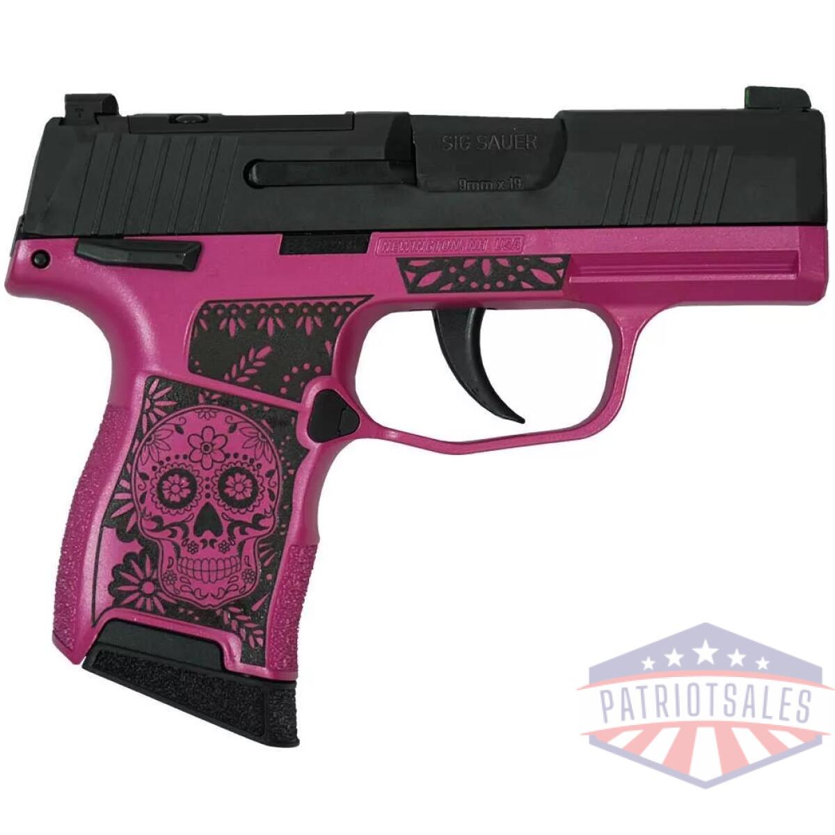Https3a2f2fmedia. Chattanoogashooting. Com2fimages2fproduct2fxi681235skp2fright - sig sauer "sugar skull medusa pink frame only" p365 optic ready handgun 9mm luger 10rd magazines(2) 3. 1" barrel x-ray 3 sights manual safety - https3a2f2fmedia. Chattanoogashooting. Com2fimages2fproduct2fxi681235skp2fright
