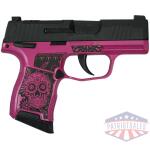 Sig Sauer "Sugar Skull Medusa Pink Frame Only" P365 Optic Ready Handgun 9mm Luger 10rd Magazines(2) 3.1" Barrel X-RAY 3 Sights Manual Safety