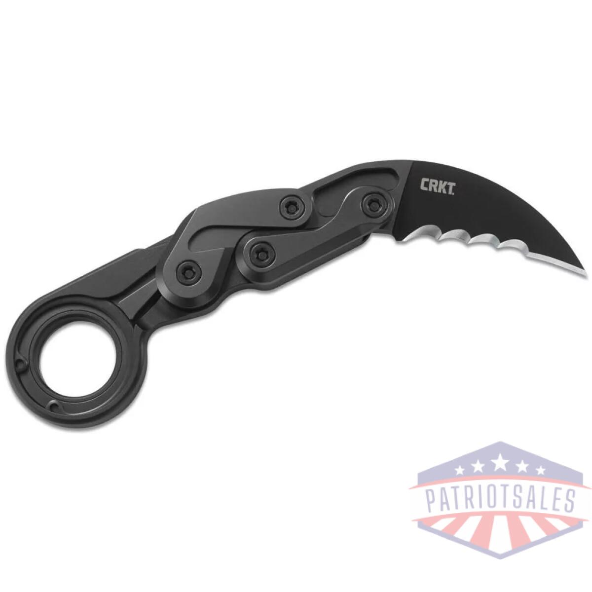 Crkt provoke folding knife with kinematic innovations / veff serrations 2-2/5" blade - image 1