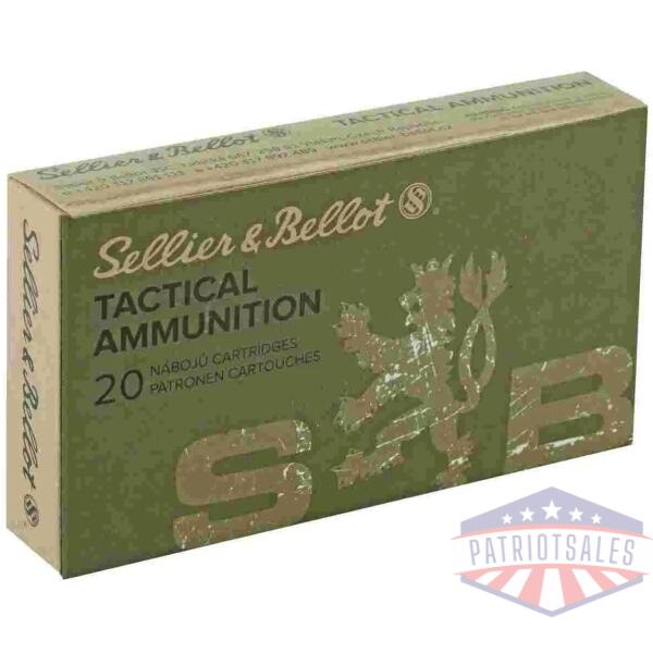 Sellier & Bellot Rifle Ammunition 7.62x39mm 123 gr FMJ 2420 fps - 20/box