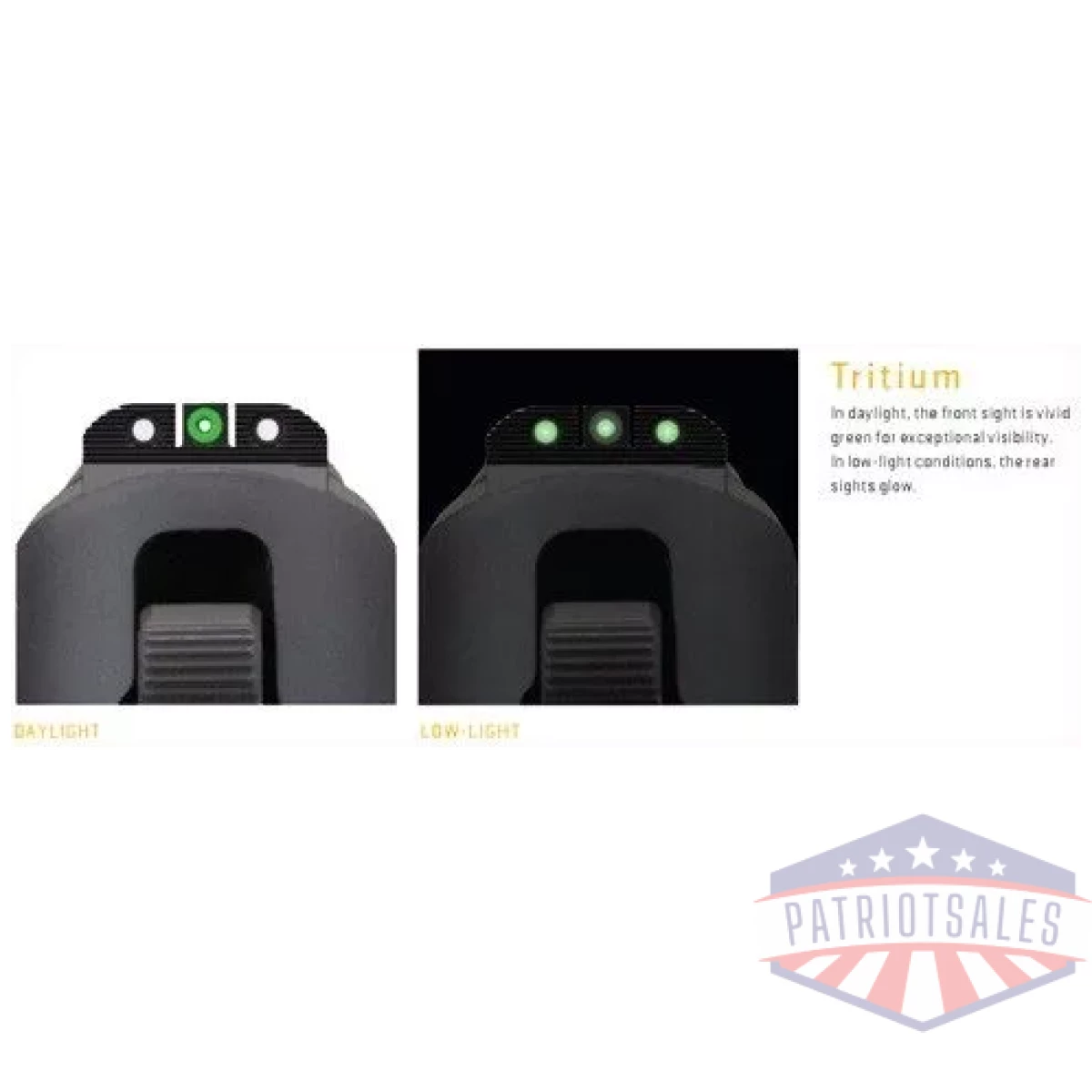 Sig optics pistol sight xray 3 - tritium #8 front #8 rear rnd - image 2