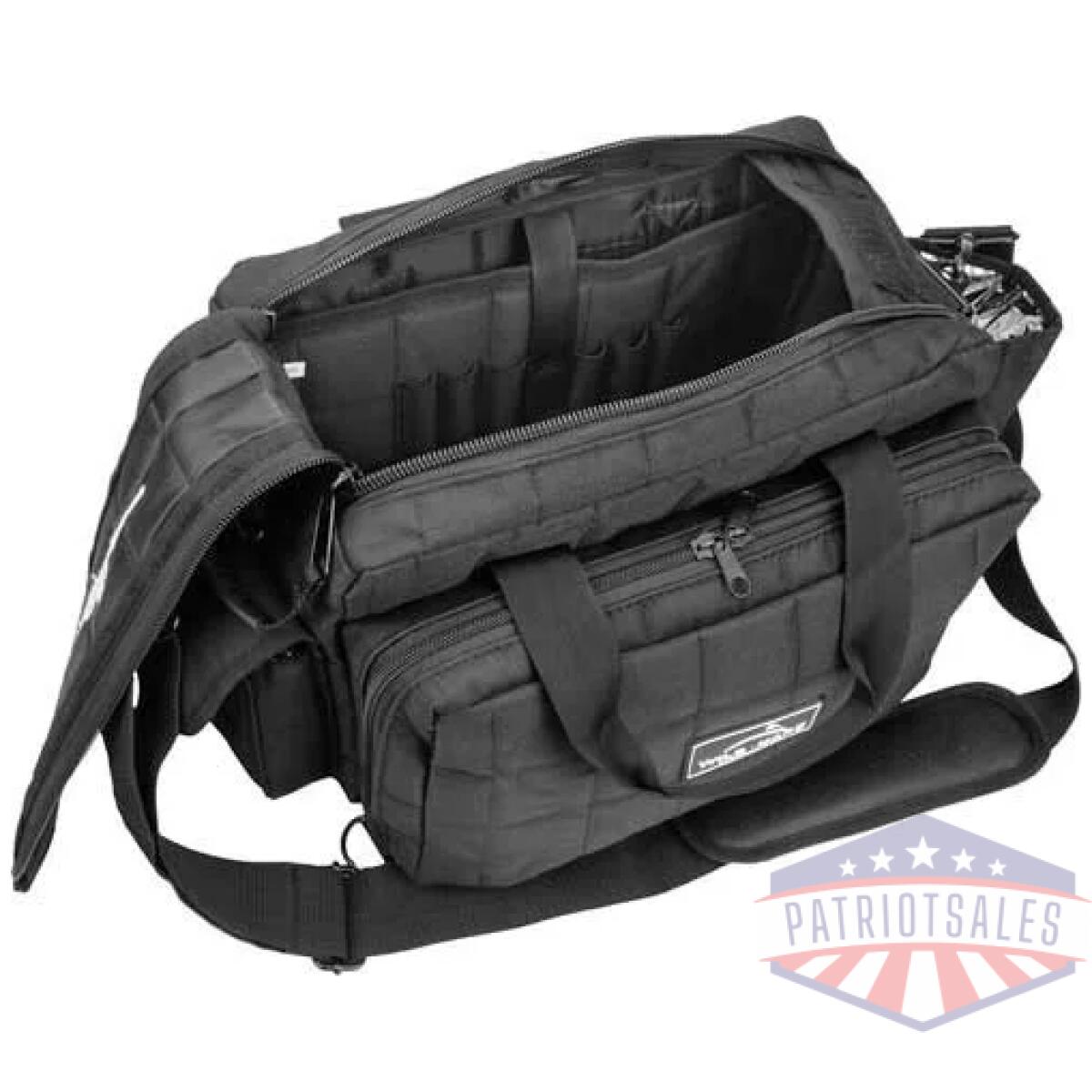 Wh201dbk_topview - peregrine outdoors wild hare - deluxe tournament bag black - wh201dbk topview