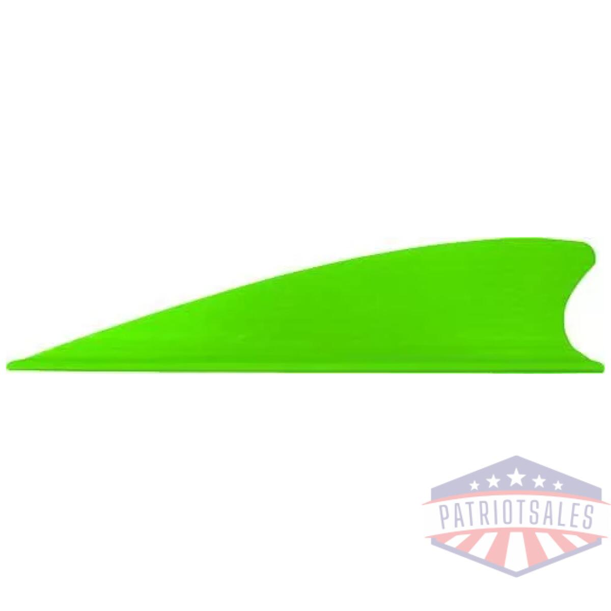 Tac vanes matrix 2. 25" - shield cut green 36 pack - image 1