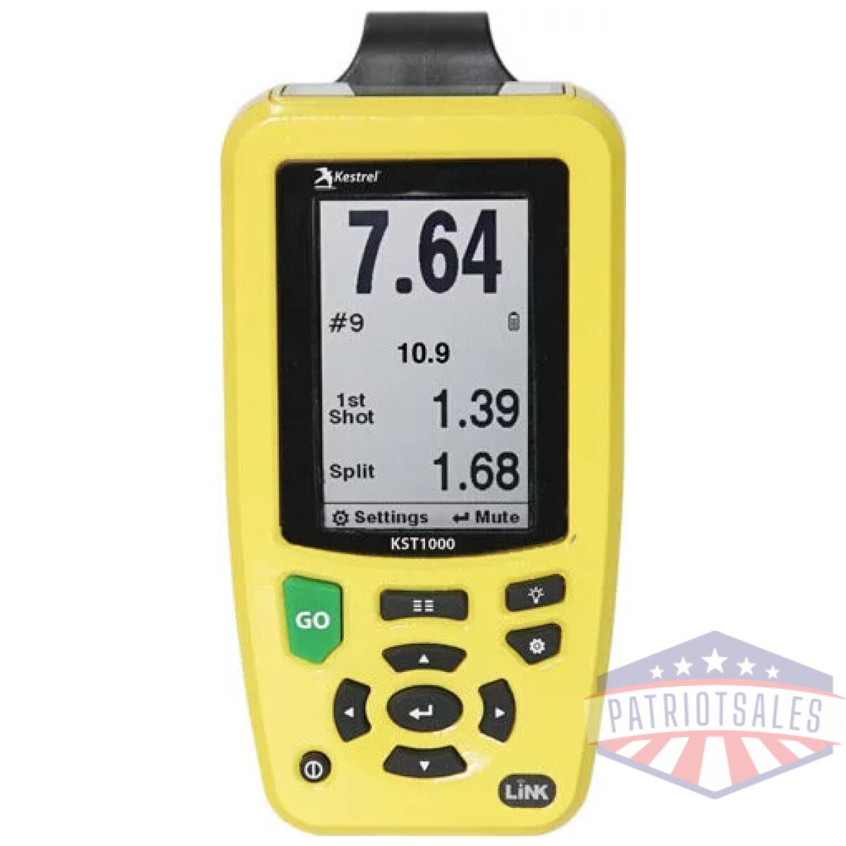 0740lyel - kestrel kst1000 shot timer - yellow - 0740lyel