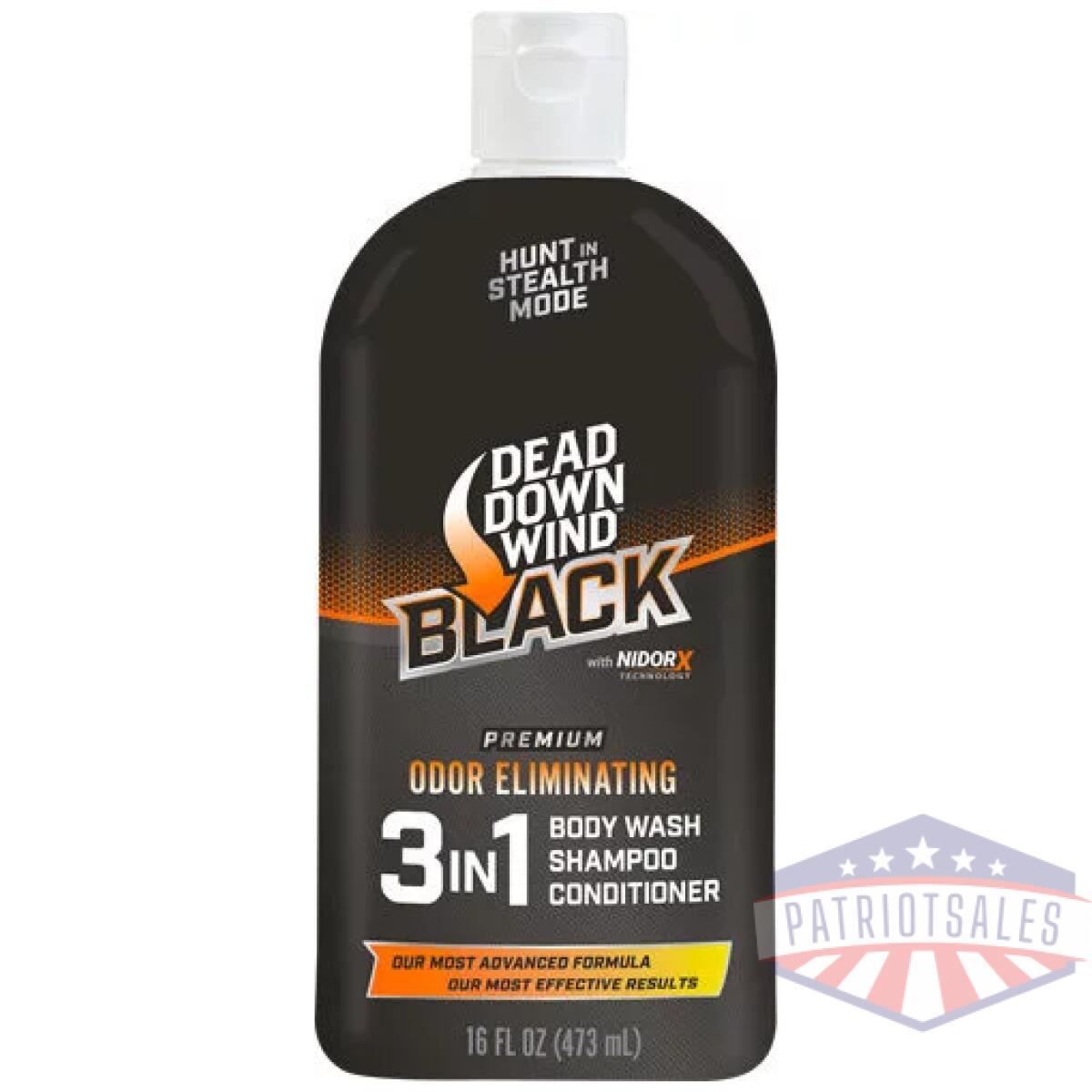 127160 - ddw black premium 3-in-1 body - wash/shampoo/conditioner 16oz - 127160