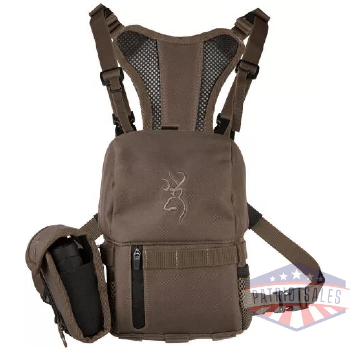 12987 - browning speed bino hub major - brown w/rangefinder case - 12987